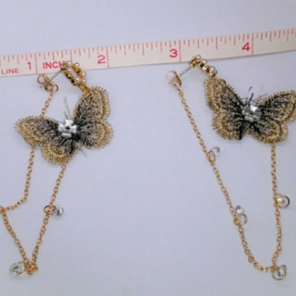 🎀 Beautiful Butterfly Tassel Earings - Picture 4 of 6